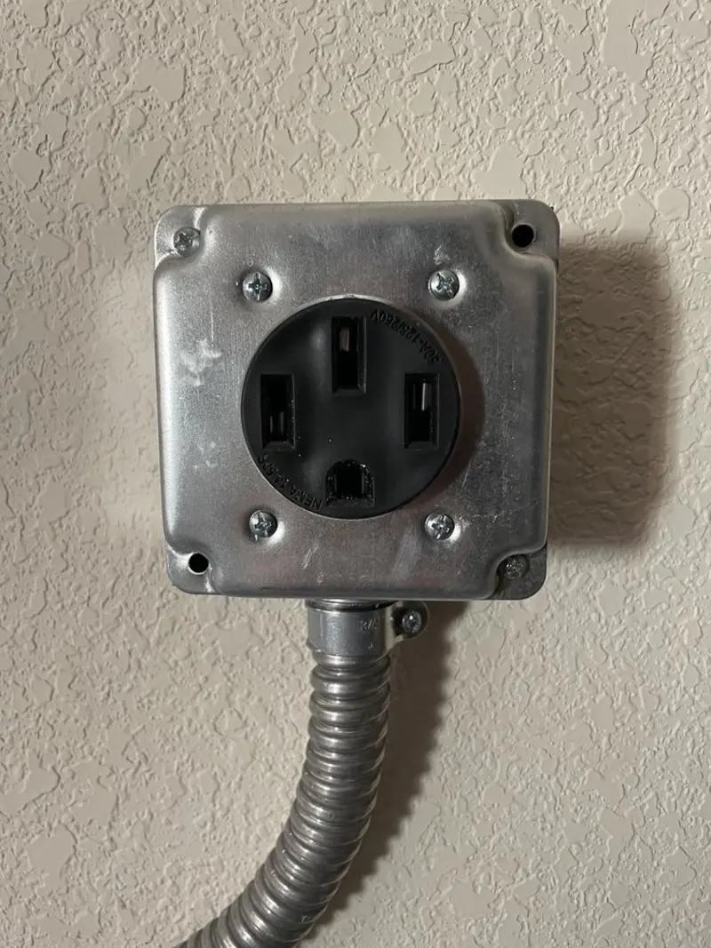 NEMA 14-50 outlet installed for Electrical Panel Upgrade in Iowa Park
