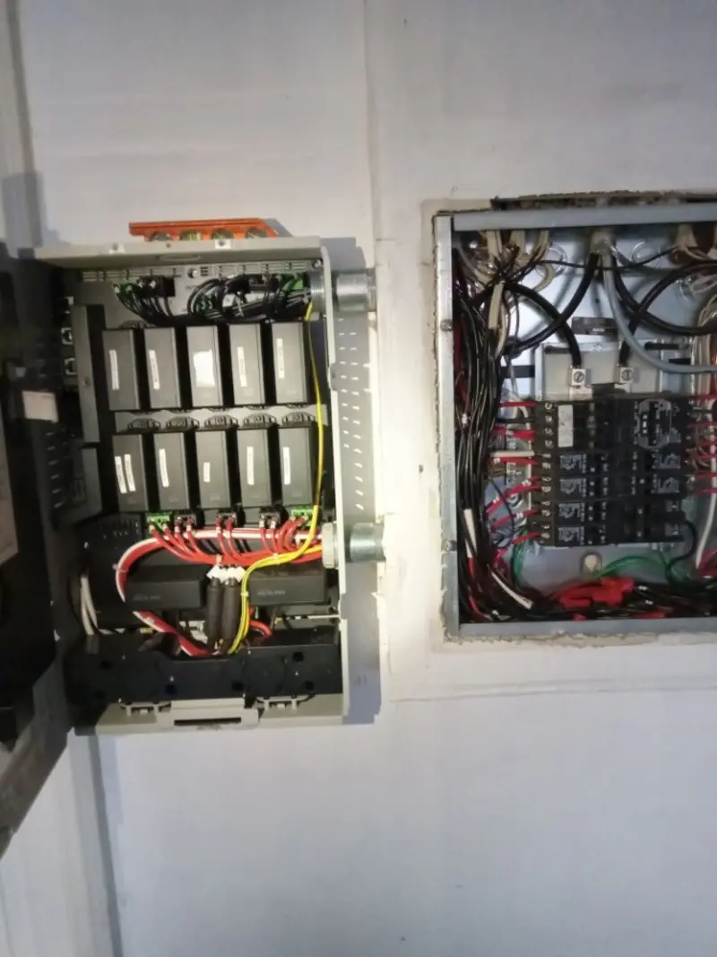 Electrical panel upgrade completed for Security Camera Wiring in Iowa Park